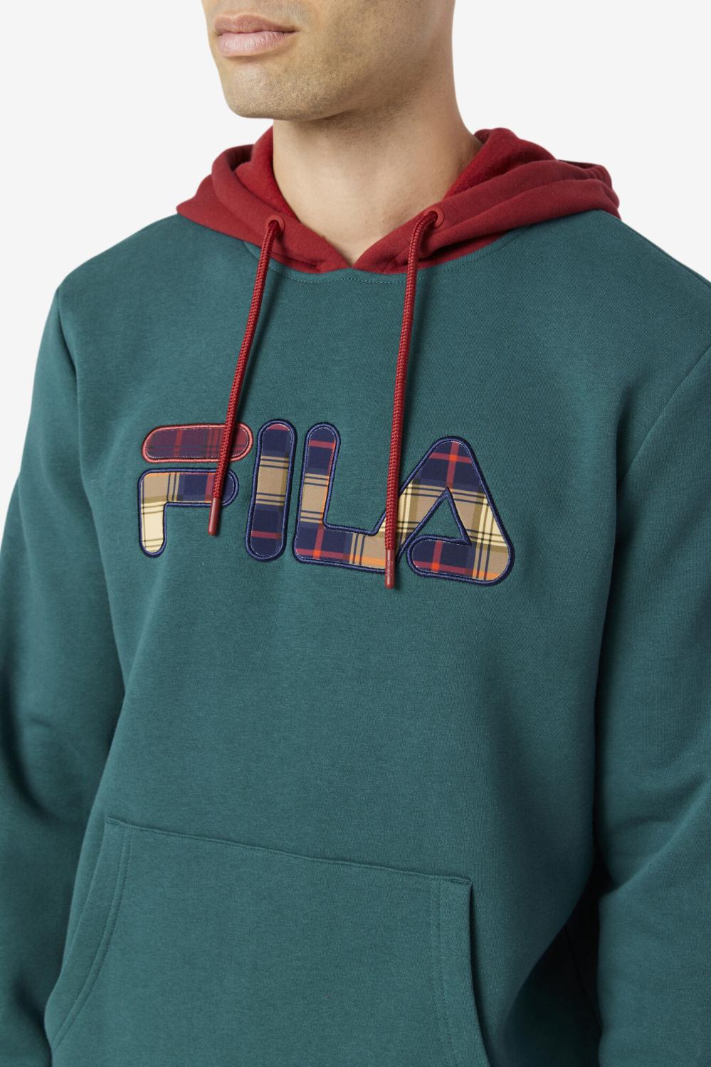Men Sweatshirts &amp; Hoodies | FILA Harnoop Hoodie 990 JUNE BUG / RHUBARB / SAFFRON