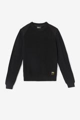 Men Sweatshirts &amp; Hoodies | FILA Jory Fisherman Knit Crew 001 BLACK