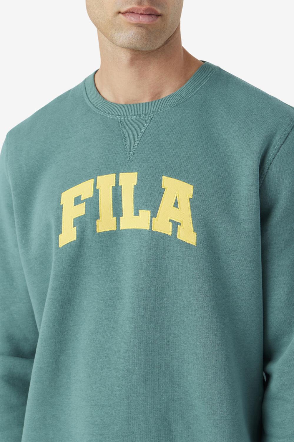 Men Sweatshirts &amp; Hoodies | FILA Kory Crewneck Sweatshsirt 320 BLUE SPRUCE / MIMOSA