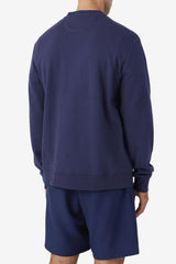 Men Sweatshirts &amp; Hoodies | FILA Kush Crew 410 FILA NAVY / GARDENIA / JUNE BUG