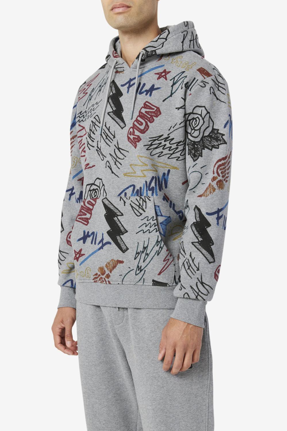 Men Sweatshirts &amp; Hoodies | FILA Sanani Hoodie 027 VARSITY HEATHER