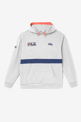 Men Sweatshirts &amp; Hoodies | FILA Sanju Hoodie 149 PUMICE STONE / FRENCH NAVY / CHERRY TOMATO