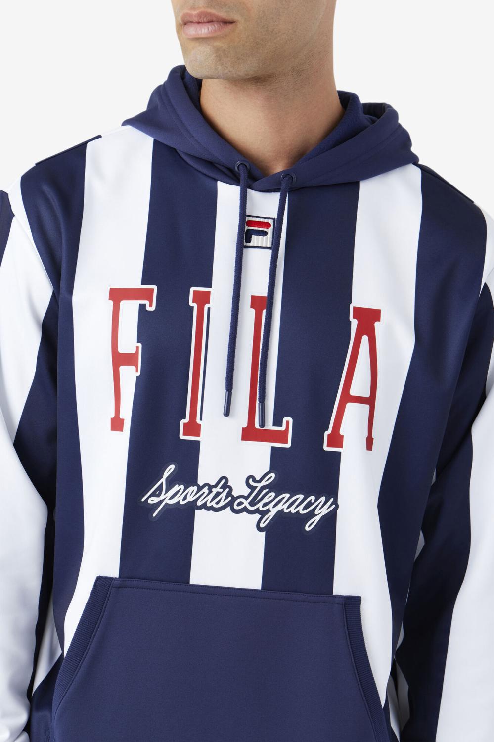 Men Sweatshirts &amp; Hoodies | FILA Soni Hoodie 100 WHITE / FILA RED / WHITE