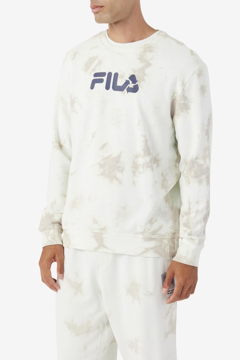 Men Sweatshirts &amp; Hoodies | FILA Uplee Crew 149 PUMICE STONE / FILA NAVY