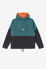Men Sweatshirts &amp; Hoodies | FILA Volga 1/2 Zip Hoodie 001 BLACK / JUNE BUG / FIESTA