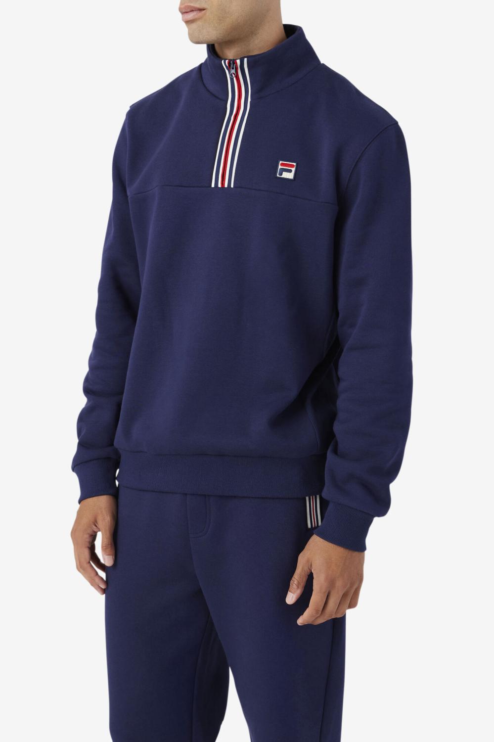 Men Sweatshirts &amp; Hoodies | FILA Weston Half Zip 410 FILA NAVY