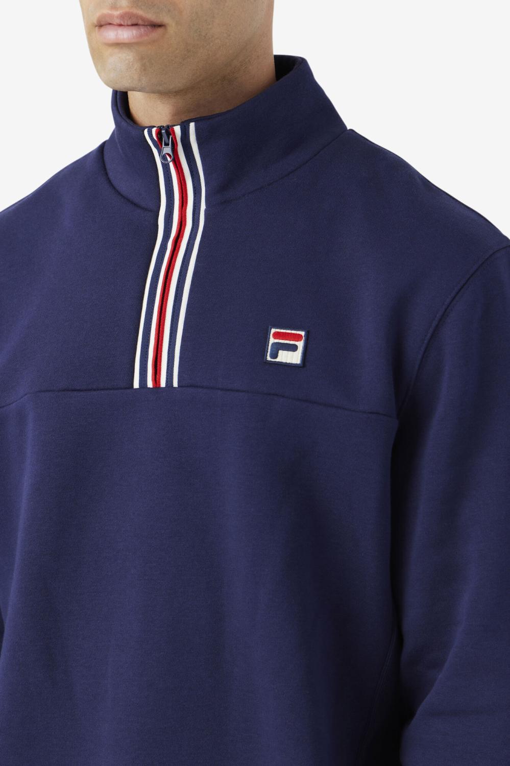 Men Sweatshirts &amp; Hoodies | FILA Weston Half Zip 410 FILA NAVY