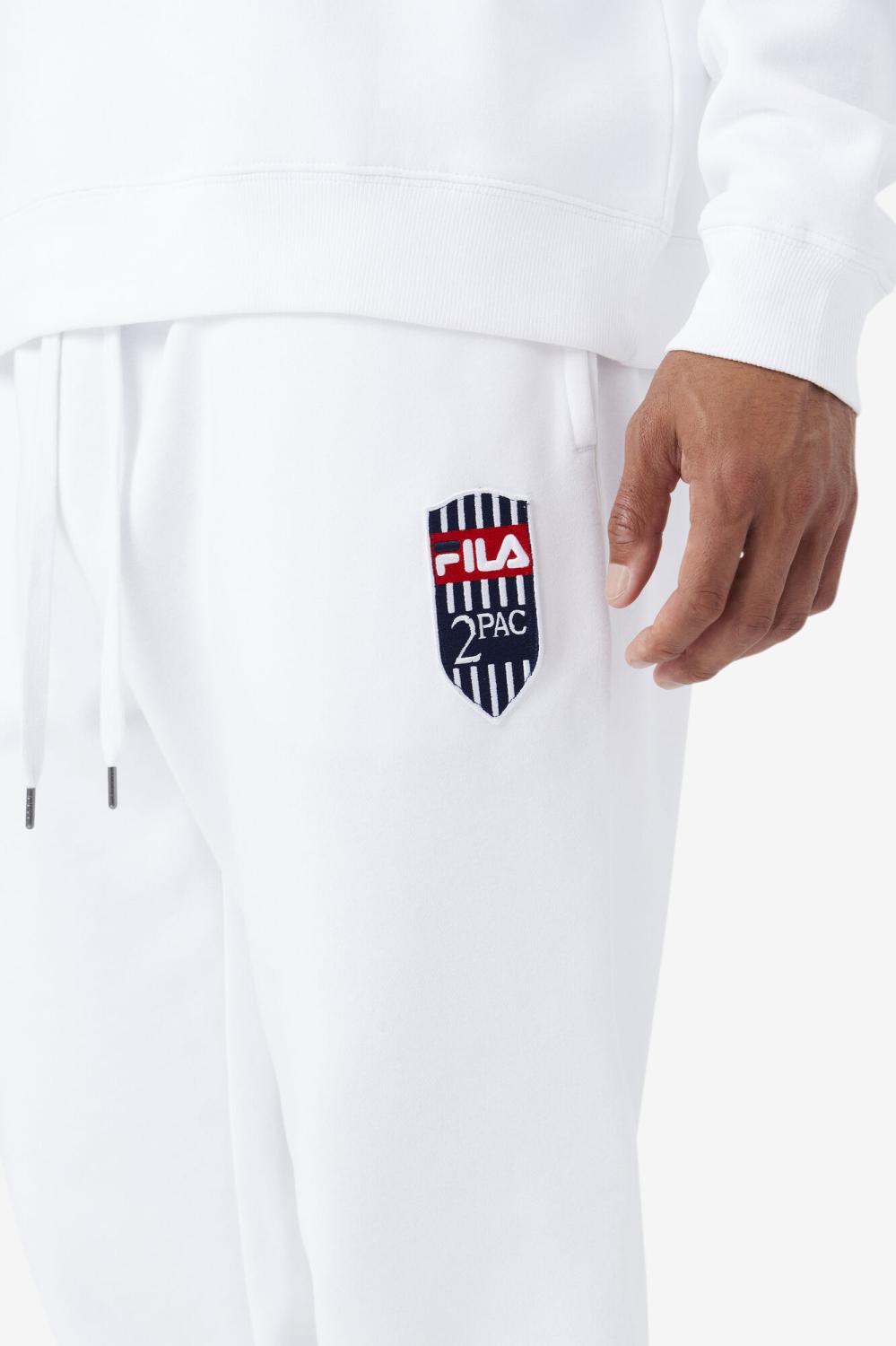 Men Sweatsuits &amp; Tracksuits | FILA 2Pac Patch Jogger 100 WHITE