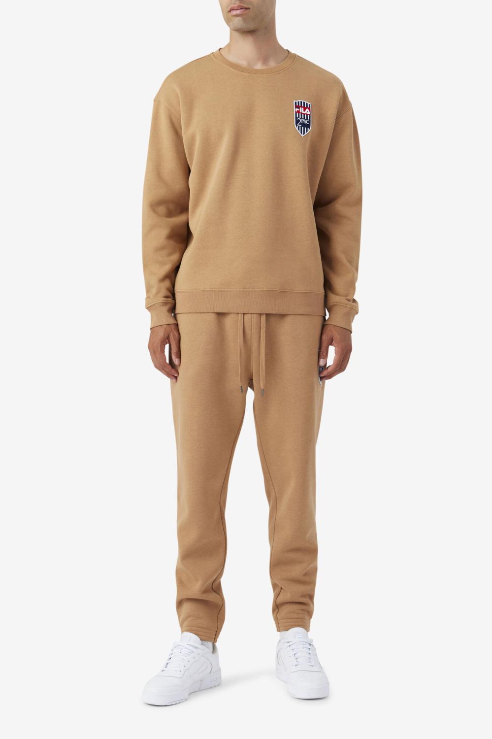 Men Sweatsuits &amp; Tracksuits | FILA 2Pac Patch Jogger 227 TOBACCO BROWN