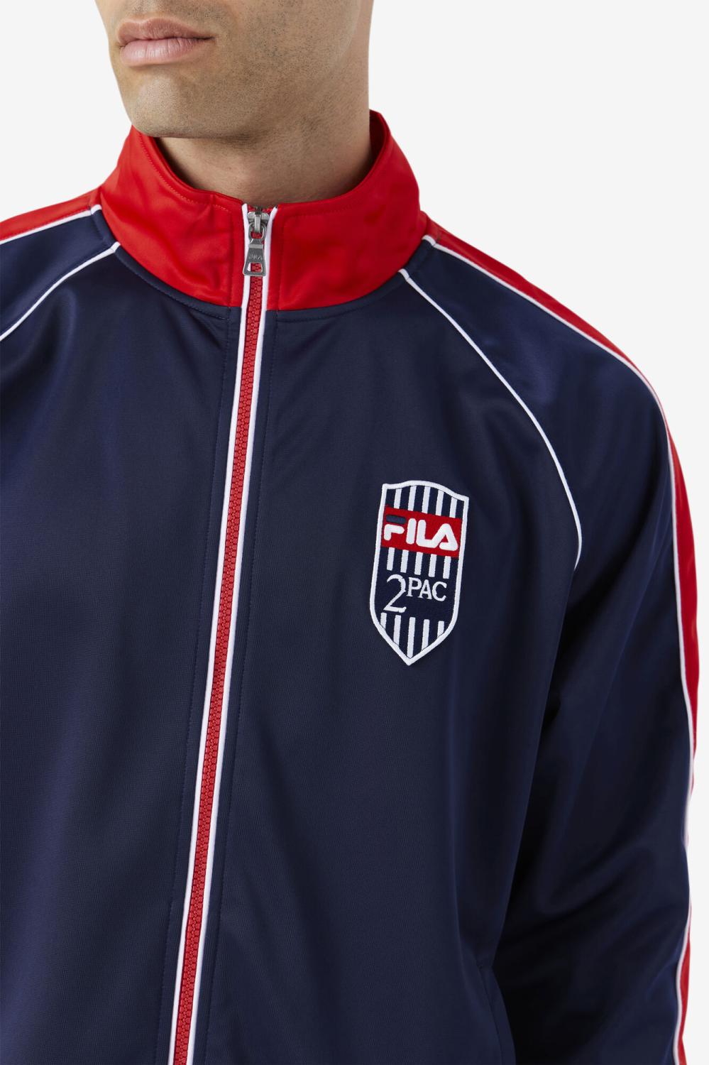 Men Sweatsuits &amp; Tracksuits | FILA 2Pac Track Jacket 410 FILA NAVY / FILA RED / WHITE