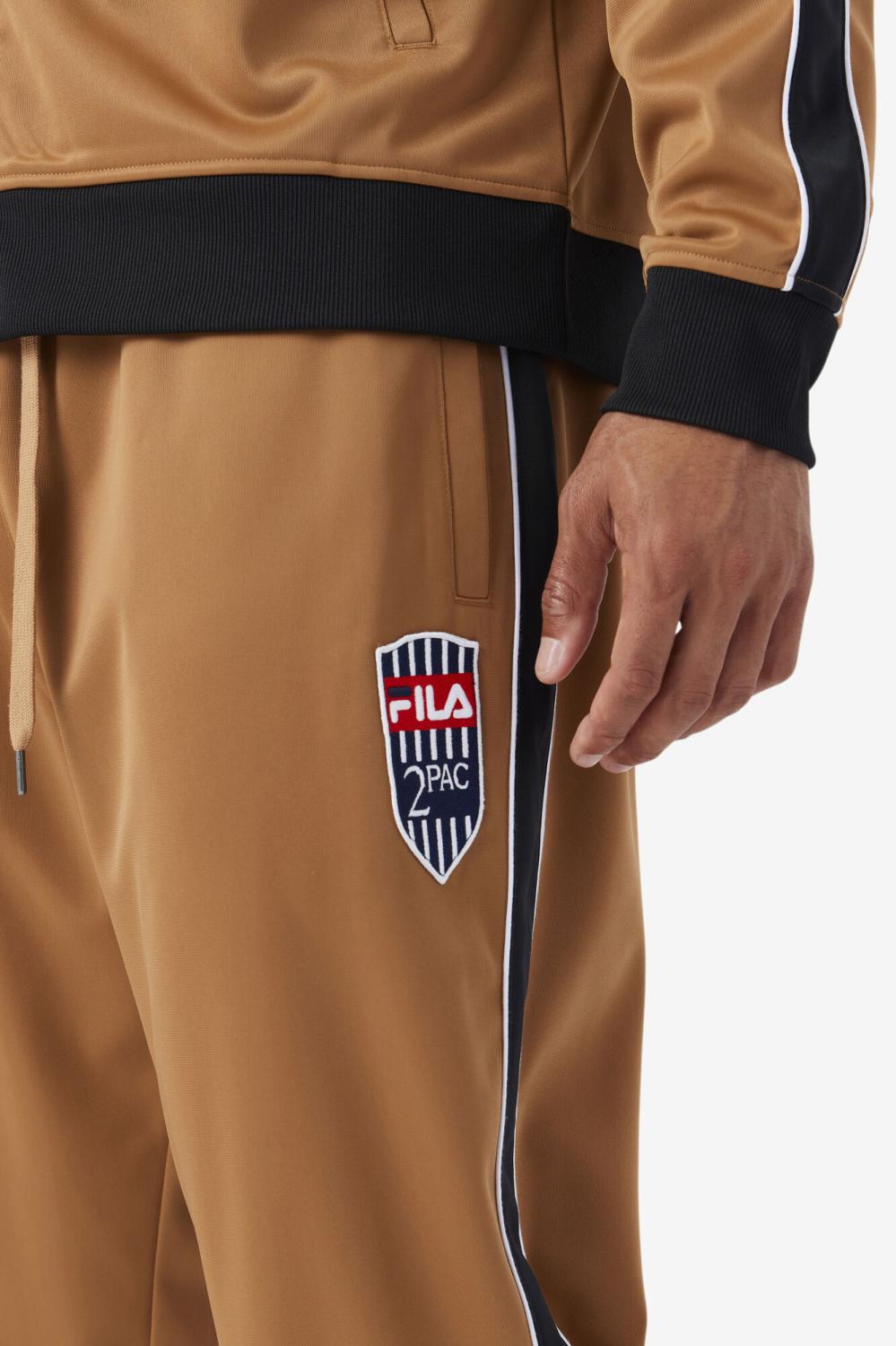 Men Sweatsuits &amp; Tracksuits | FILA 2Pac Track Pant 227 TOBACCO BROWN / WHITE