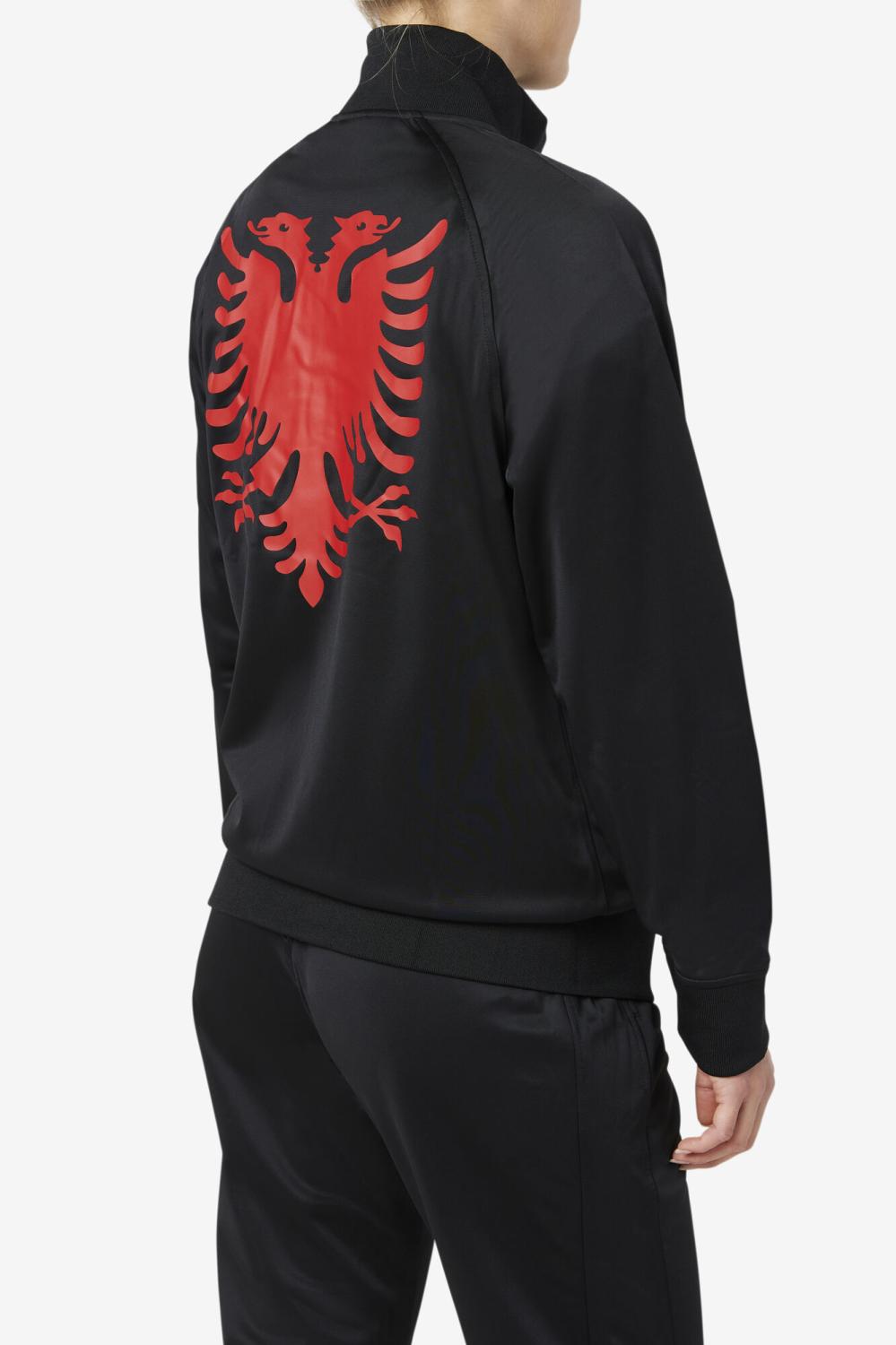 Men Sweatsuits &amp; Tracksuits | FILA Albania Track Jacket 001 BLACK / RED