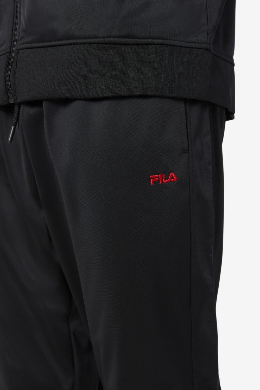 Men Sweatsuits &amp; Tracksuits | FILA Albania Track Pant 001 BLACK / RED