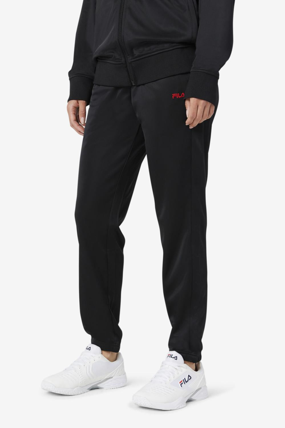 Men Sweatsuits &amp; Tracksuits | FILA Albania Track Pant 001 BLACK / RED