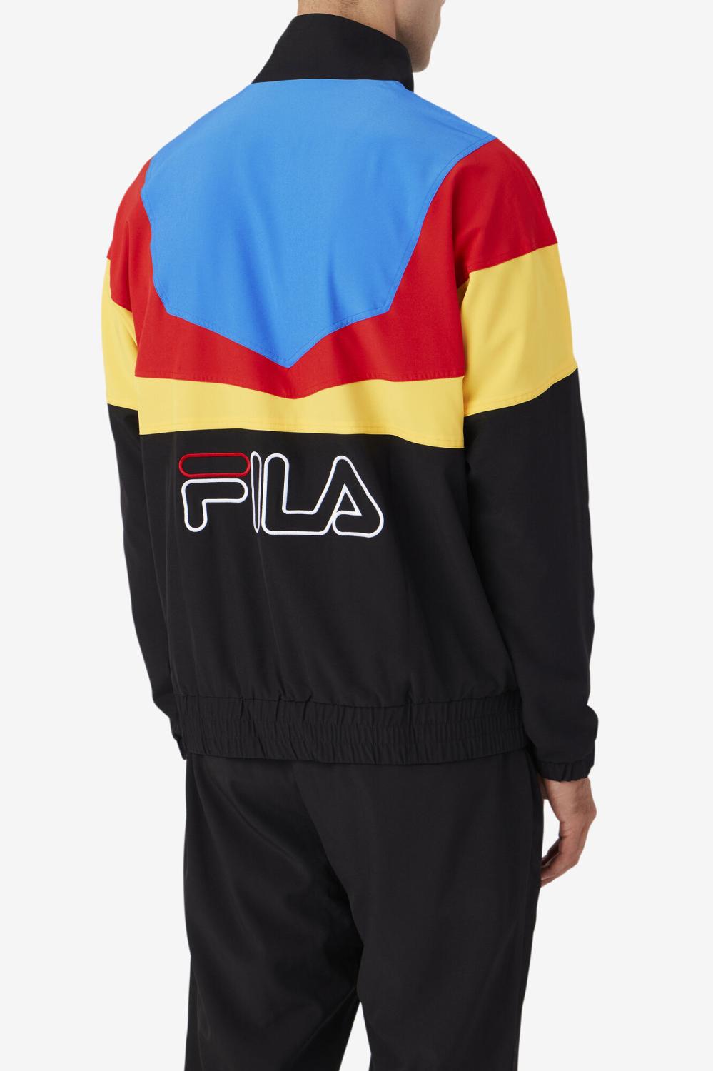 Men Sweatsuits &amp; Tracksuits | FILA Amar Track Jacket 001 BLACK / GOLD FUSION / FILA RED / PRINCE BLUE / WHITE