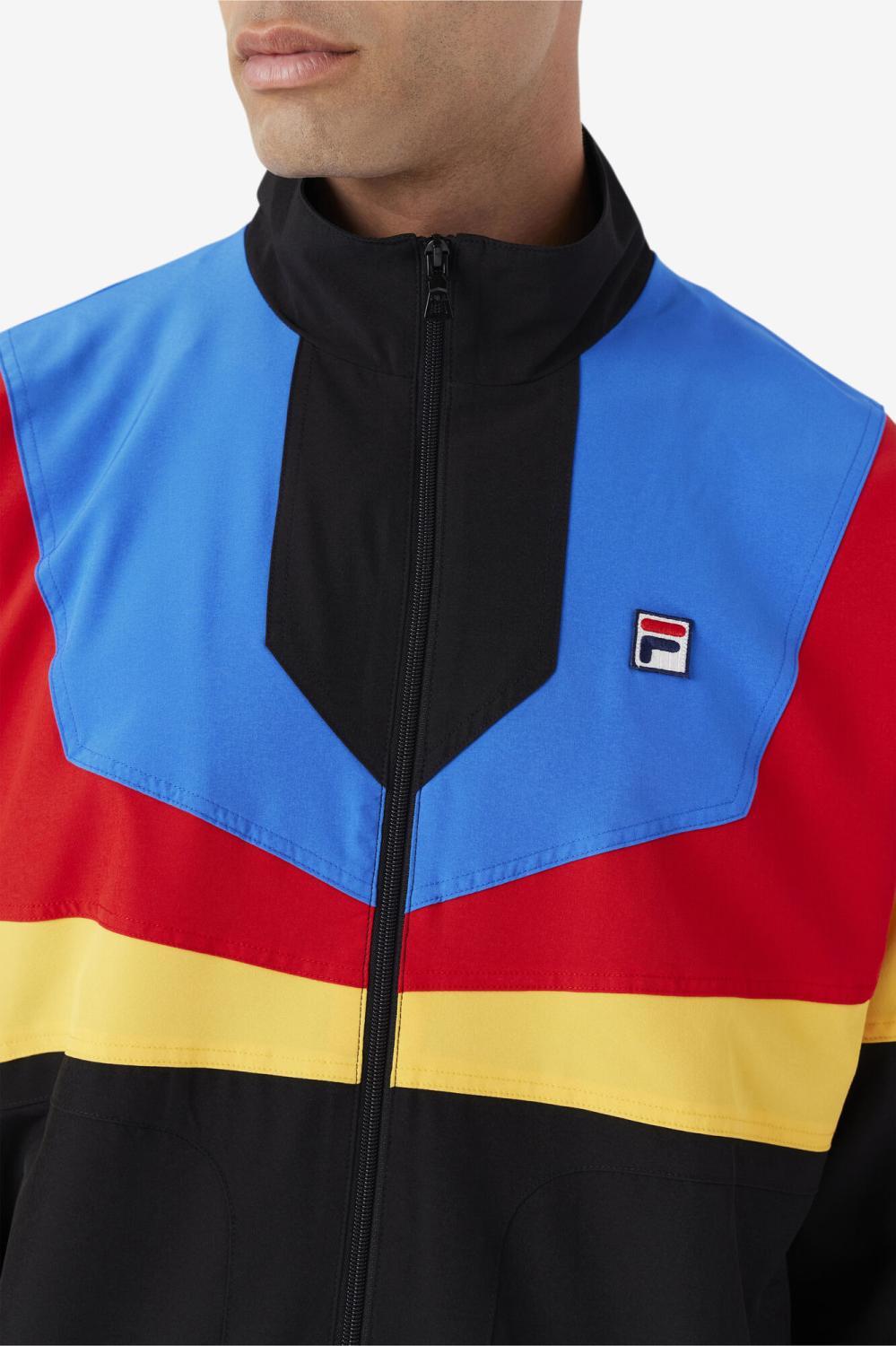 Men Sweatsuits &amp; Tracksuits | FILA Amar Track Jacket 001 BLACK / GOLD FUSION / FILA RED / PRINCE BLUE / WHITE
