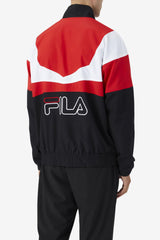 Men Sweatsuits &amp; Tracksuits | FILA Amar Track Jacket 002 BLACK / FILA RED / WHITE