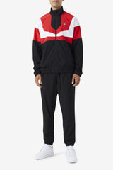Men Sweatsuits &amp; Tracksuits | FILA Amar Track Jacket 002 BLACK / FILA RED / WHITE