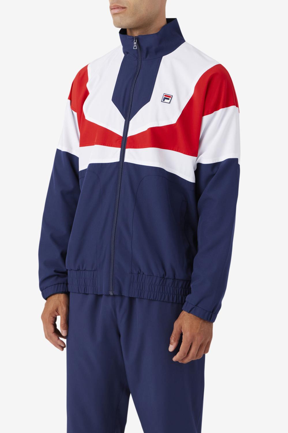 Men Sweatsuits &amp; Tracksuits | FILA Amar Track Jacket 410 FILA NAVY / WHITE / FILA RED