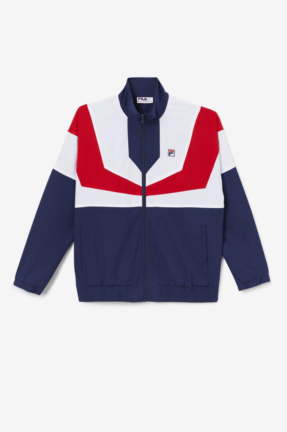Men Sweatsuits &amp; Tracksuits | FILA Amar Track Jacket 410 FILA NAVY / WHITE / FILA RED