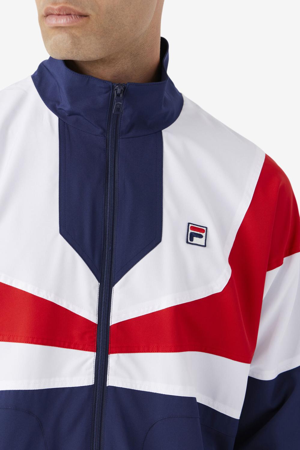 Men Sweatsuits &amp; Tracksuits | FILA Amar Track Jacket 410 FILA NAVY / WHITE / FILA RED