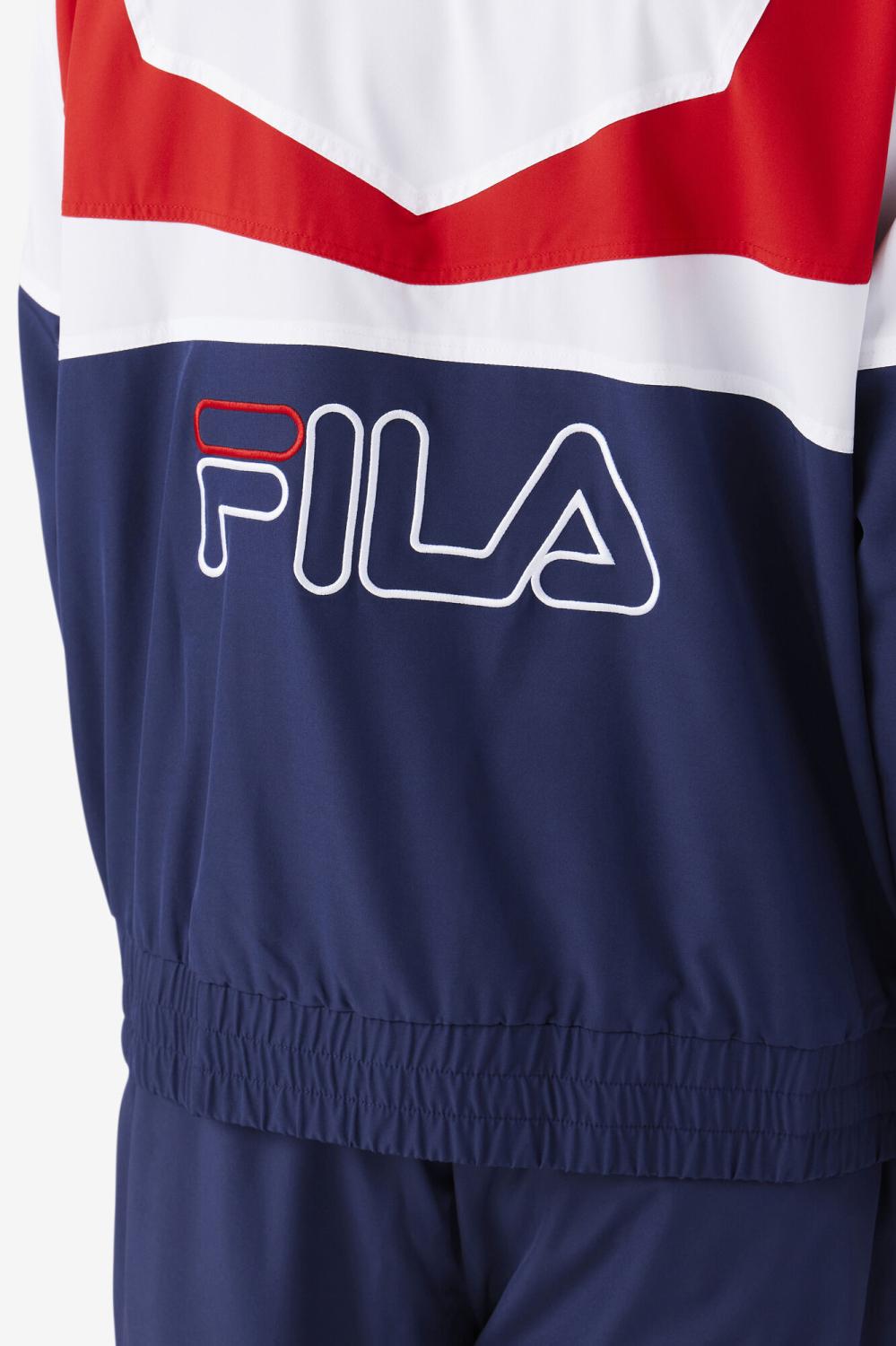 Men Sweatsuits &amp; Tracksuits | FILA Amar Track Jacket 410 FILA NAVY / WHITE / FILA RED