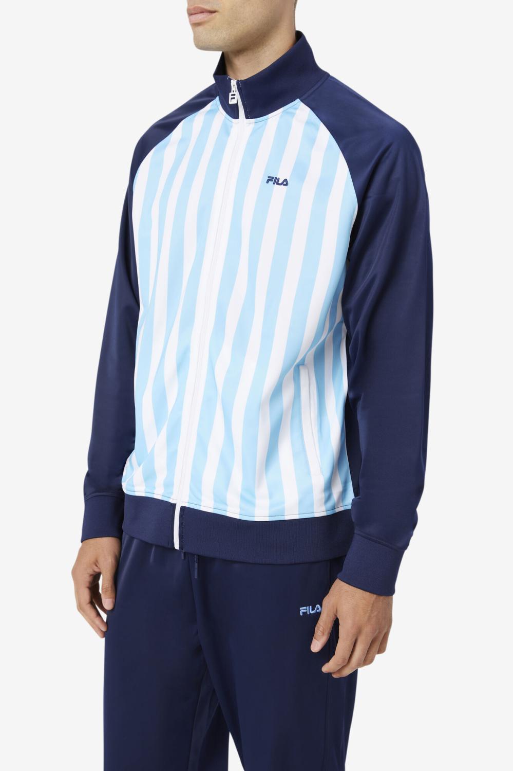 Men Sweatsuits &amp; Tracksuits | FILA Argentina Track Jacket 412 NAVY / WHITE / BALTIC SEA