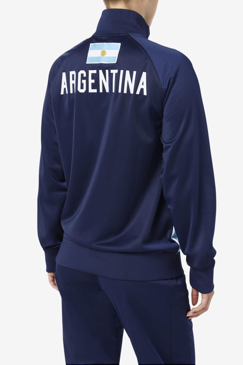 Men Sweatsuits &amp; Tracksuits | FILA Argentina Track Jacket 412 NAVY / WHITE / BALTIC SEA