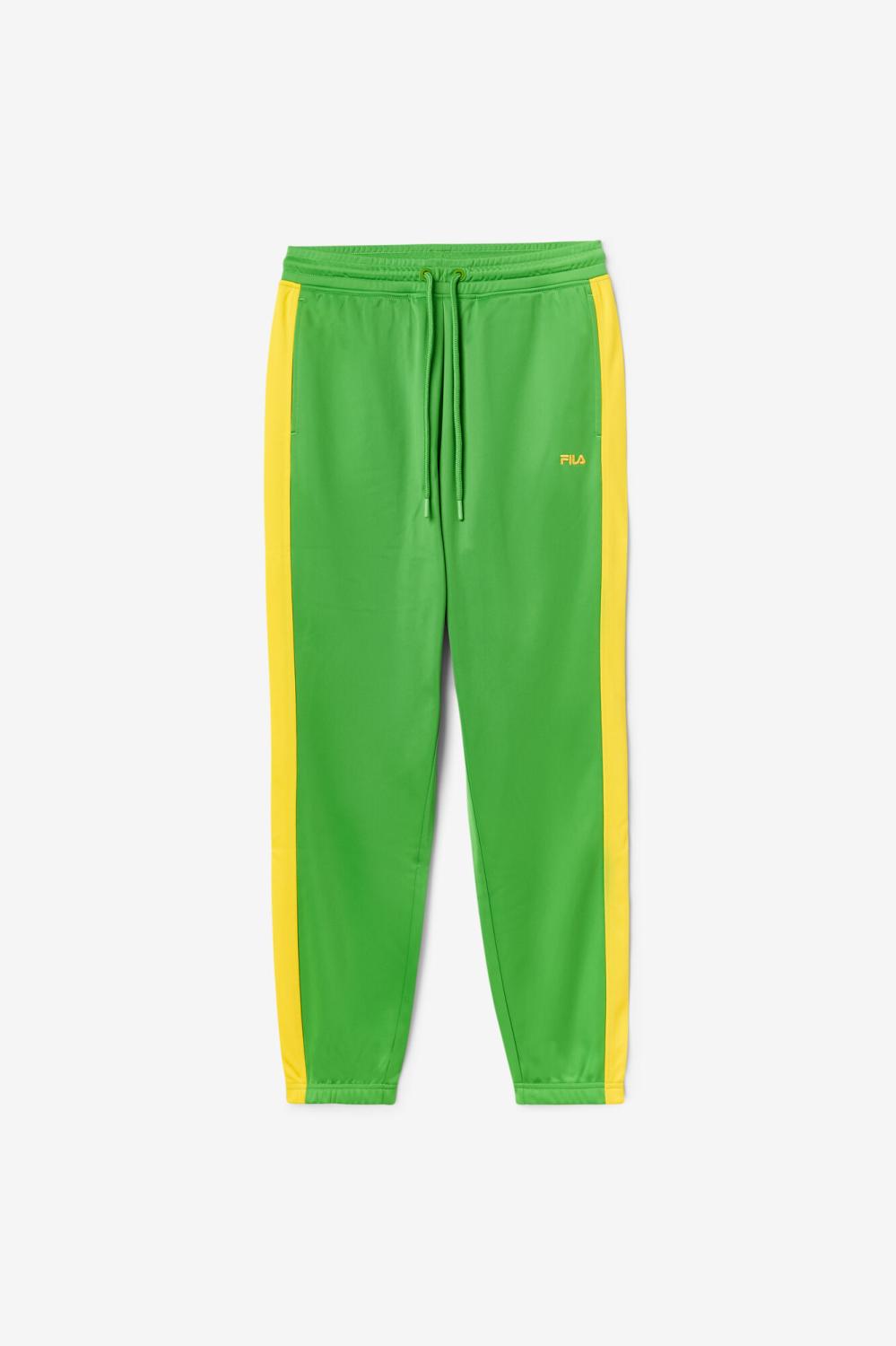 Men Sweatsuits &amp; Tracksuits | FILA Brazil Track Pant 331 FERN GREEN / CYBER YELLOW