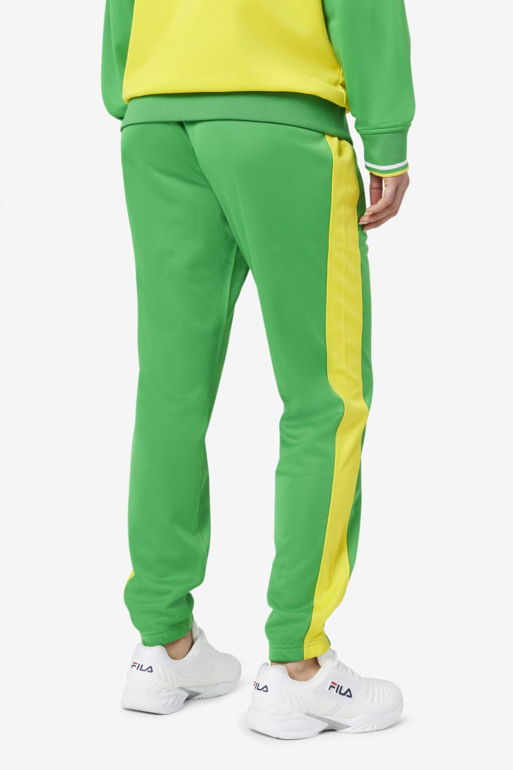 Men Sweatsuits &amp; Tracksuits | FILA Brazil Track Pant 331 FERN GREEN / CYBER YELLOW
