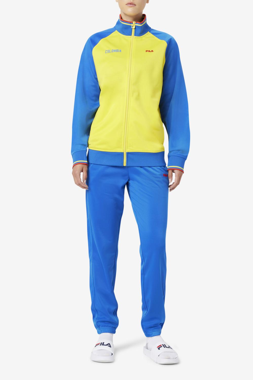 Men Sweatsuits &amp; Tracksuits | FILA Colombia Track Pant 446 LAPIS BLUE / FIERY RED