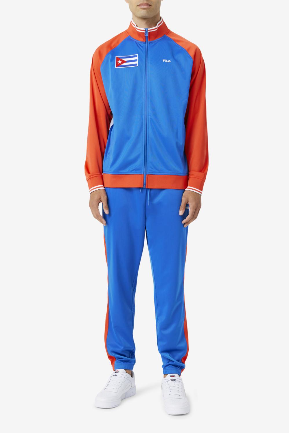 Men Sweatsuits &amp; Tracksuits | FILA Cuba Pant 466 PRINCESS BLUE / FIERY RED