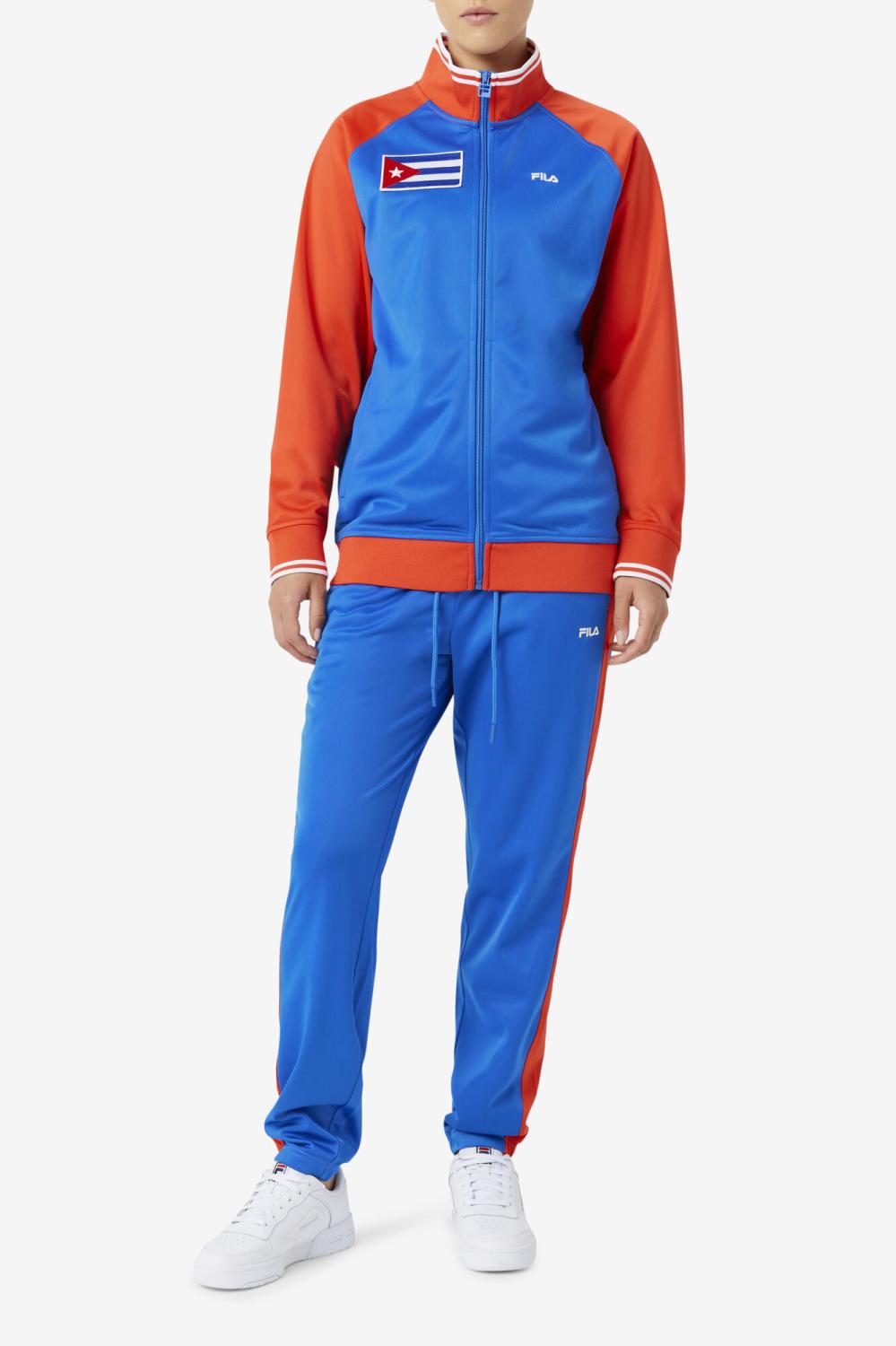 Men Sweatsuits &amp; Tracksuits | FILA Cuba Pant 466 PRINCESS BLUE / FIERY RED