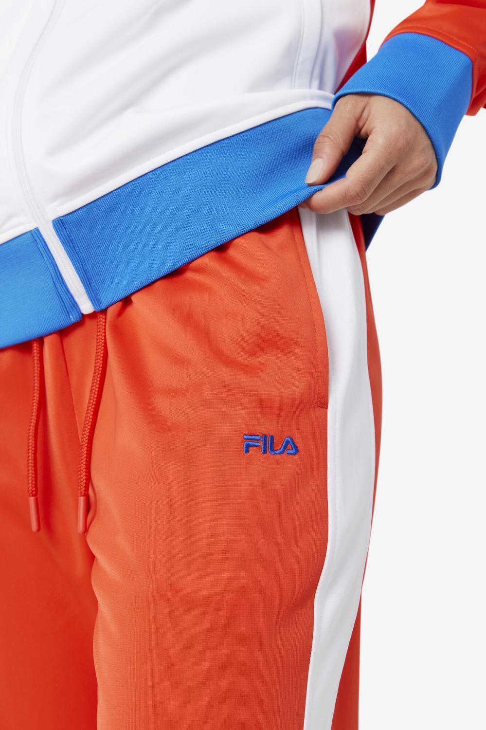 Men Sweatsuits &amp; Tracksuits | FILA Dominican Republic Pant 625 FIERY RED / WHITE