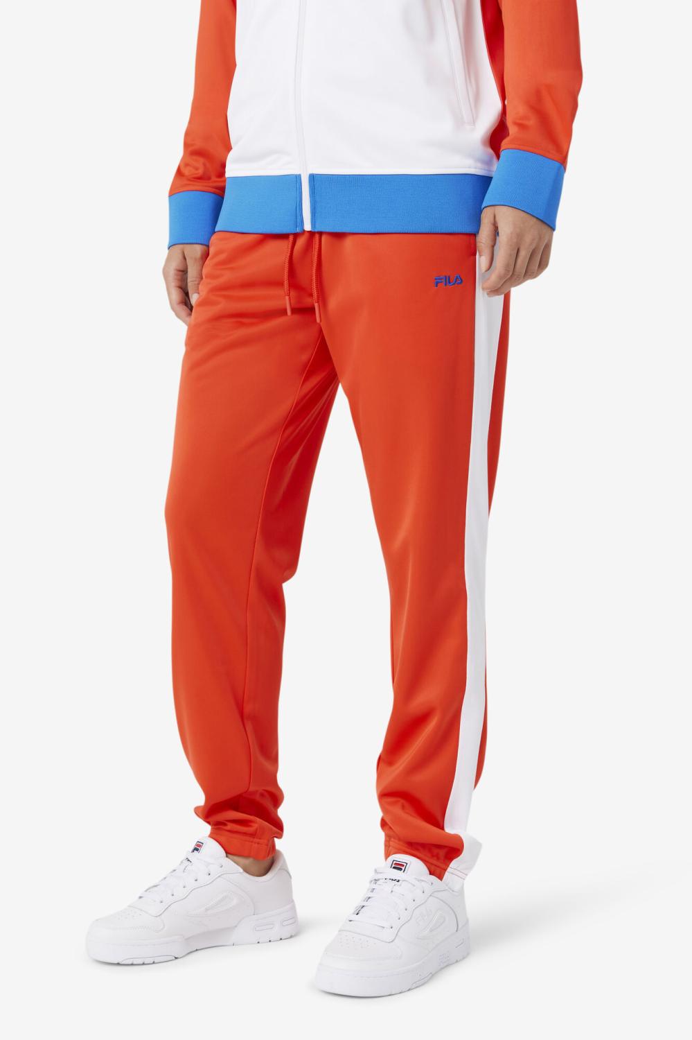 Men Sweatsuits &amp; Tracksuits | FILA Dominican Republic Pant 625 FIERY RED / WHITE