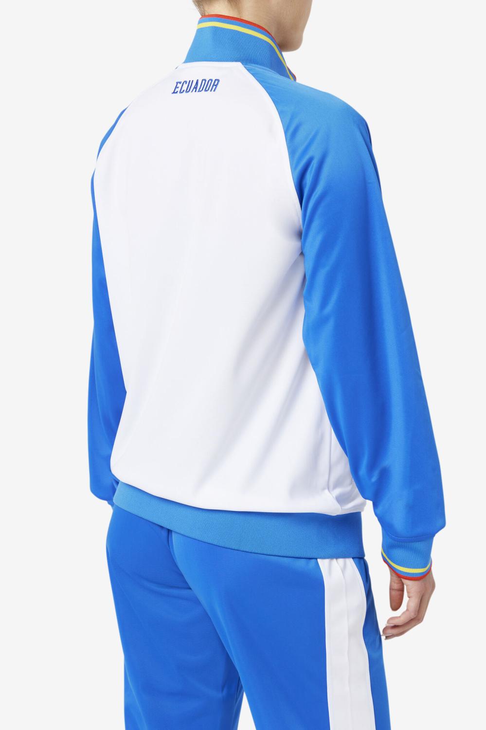 Men Sweatsuits &amp; Tracksuits | FILA Ecuador Track Jacket 100 WHITE / PRINCESS BLUE / FIERY RED / CYBER YELLOW