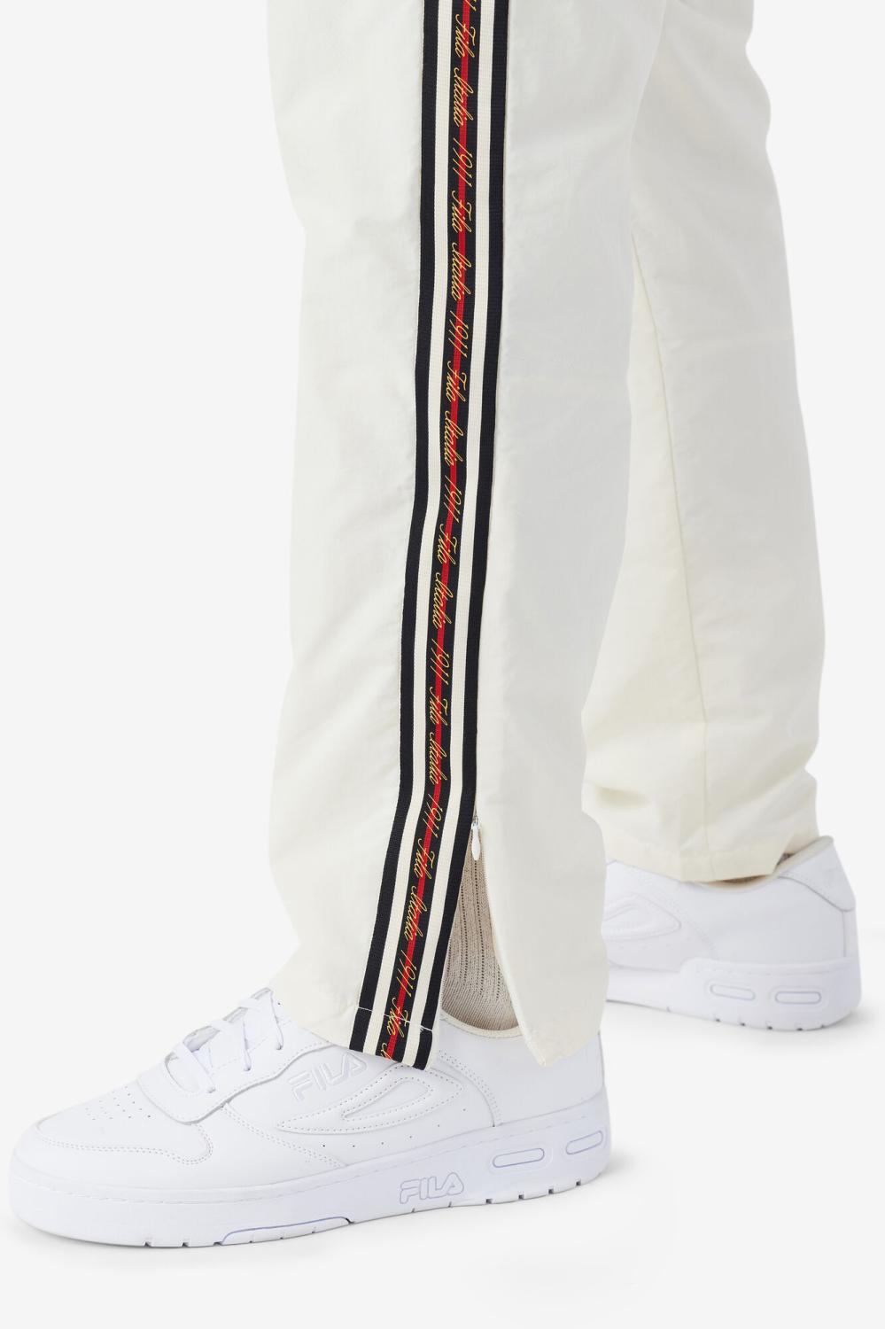 Men Sweatsuits &amp; Tracksuits | FILA Faras Windpant 132 GARDENIA / BLACK / FILA RED