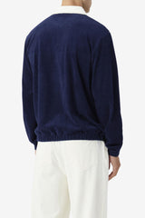 Men Sweatsuits &amp; Tracksuits | FILA Gerard Velour Jacket 410 FILA NAVY / EGRET / FILA RED