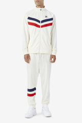 Men Sweatsuits &amp; Tracksuits | FILA Jaya Track Pant 172 EGRET / FILA RED / FILA NAVY