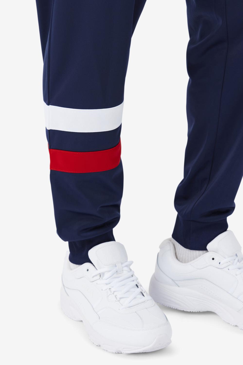 Men Sweatsuits &amp; Tracksuits | FILA Jaya Track Pant 410 FILA NAVY / FILA RED / WHITE