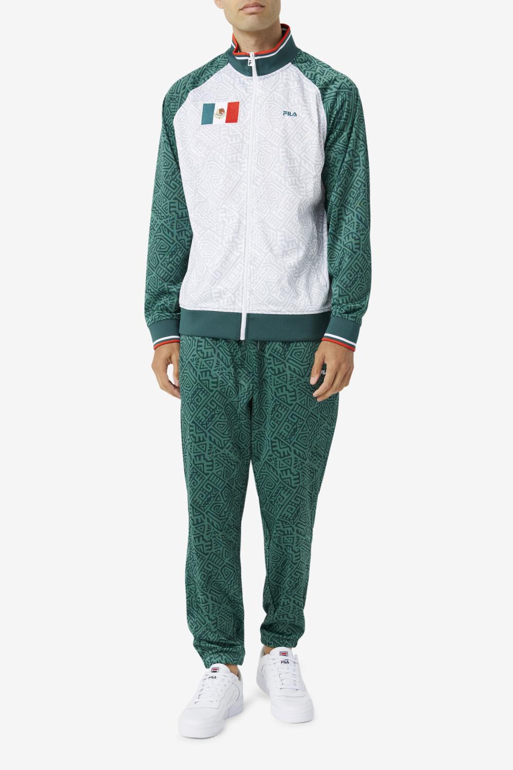 Men Sweatsuits &amp; Tracksuits | FILA Mexico Track Jacket 990 JUNE BUG / WHITE / FIERY RED