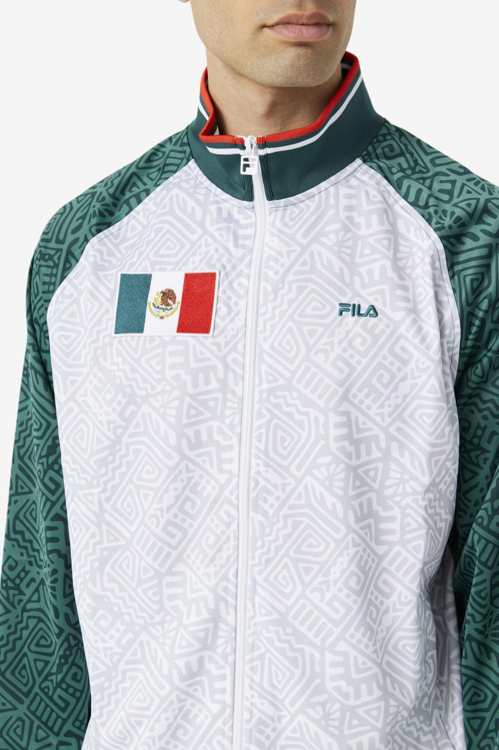 Men Sweatsuits &amp; Tracksuits | FILA Mexico Track Jacket 990 JUNE BUG / WHITE / FIERY RED