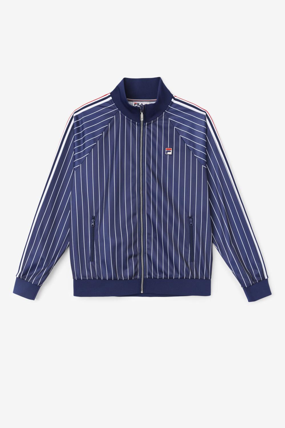 Men Sweatsuits &amp; Tracksuits | FILA Mitch Track Jacket 410 PEACOAT / WHITE