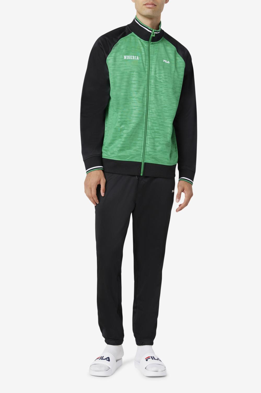 Men Sweatsuits &amp; Tracksuits | FILA Nigeria Track Jacket 284 JELLY BEAN / BLACK / WHITE