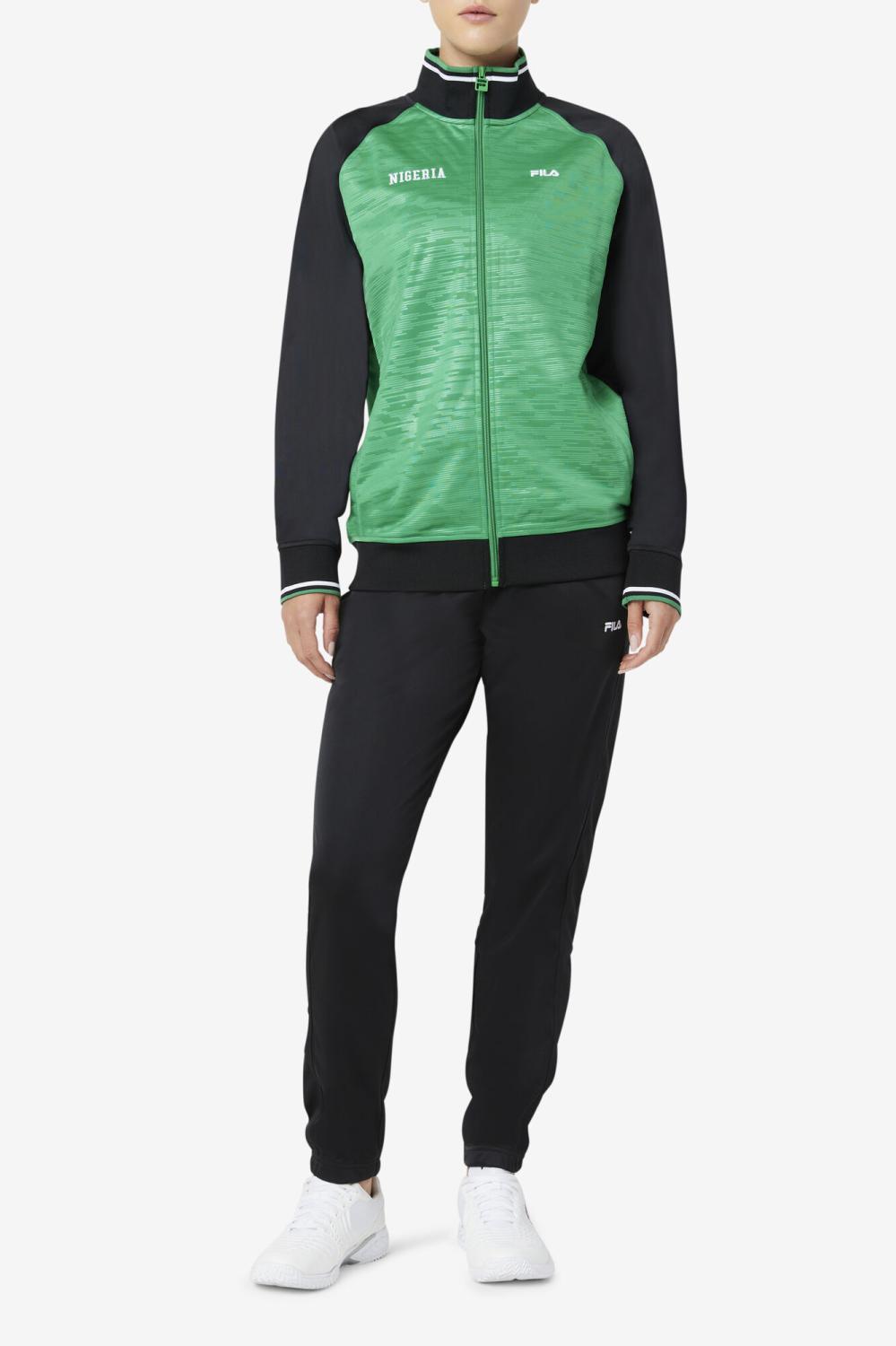 Men Sweatsuits &amp; Tracksuits | FILA Nigeria Track Jacket 284 JELLY BEAN / BLACK / WHITE