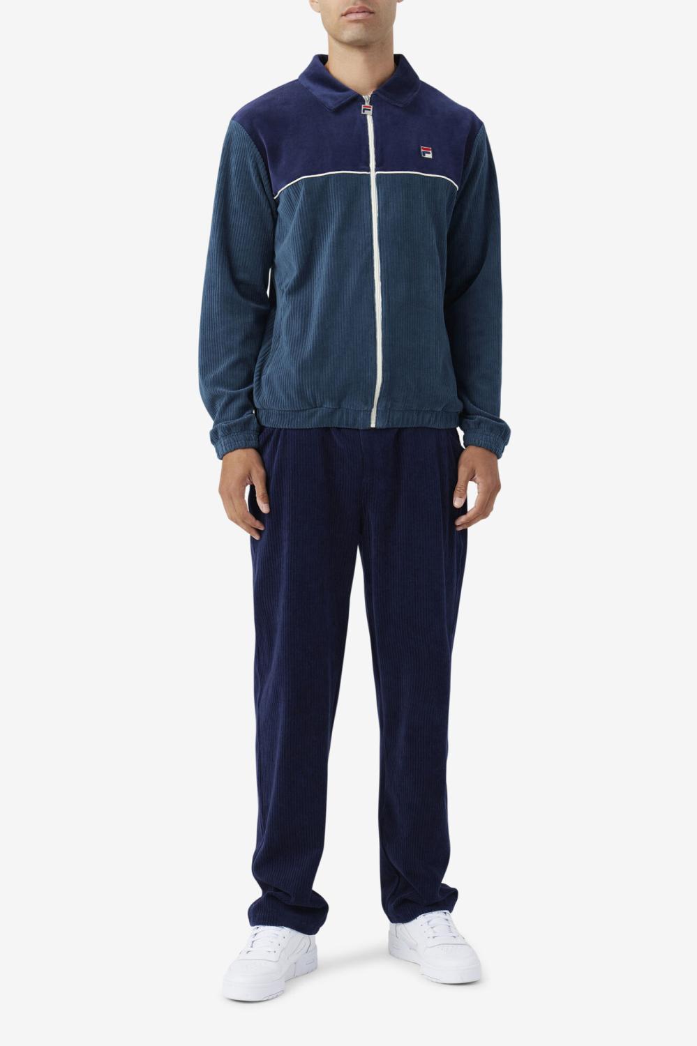 Men Sweatsuits &amp; Tracksuits | FILA Pryor Velour Pant 410 FILA NAVY