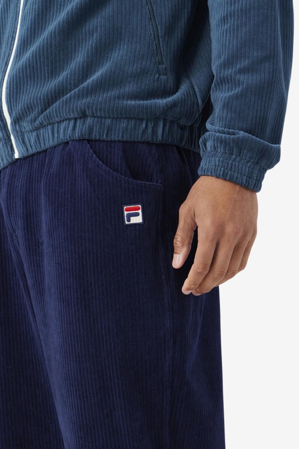 Men Sweatsuits &amp; Tracksuits | FILA Pryor Velour Pant 410 FILA NAVY