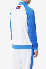 Men Sweatsuits &amp; Tracksuits | FILA Puerto Rico Track Jacket 100 WHITE / PRINCESS BLUE / FIERY RED