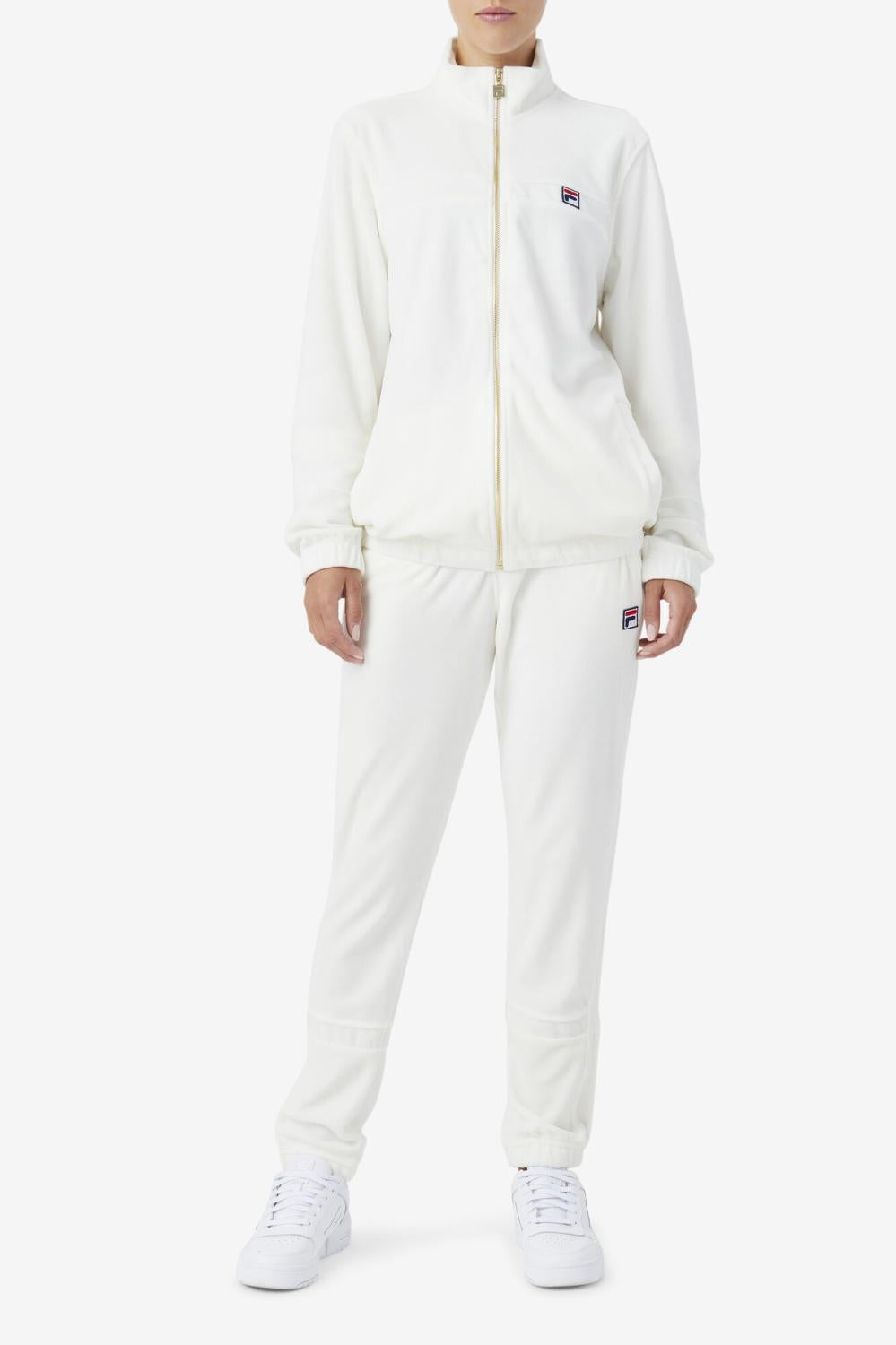 Men Sweatsuits &amp; Tracksuits | FILA Ravid Velour Jacket 172 EGRET