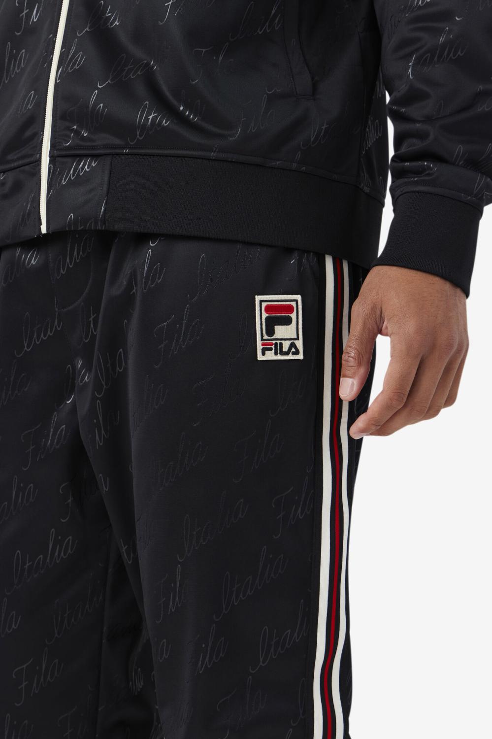 Men Sweatsuits &amp; Tracksuits | FILA Ridd Track Pant 001 BLACK / GARDENIA / RADIANT YELLOW